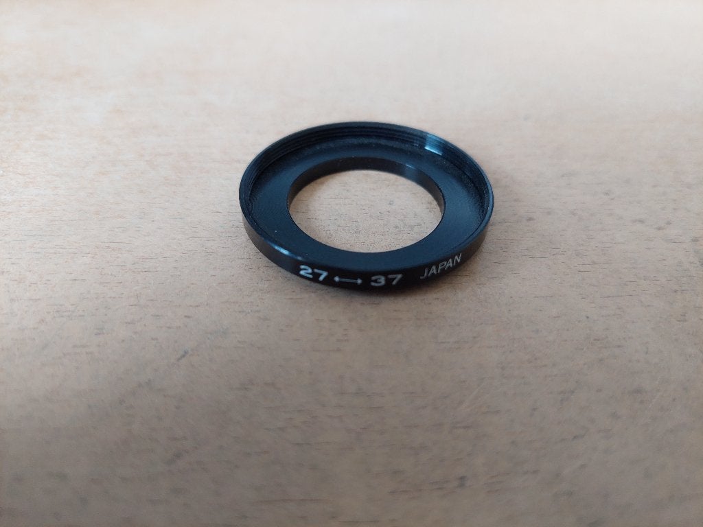 534 - Step-Up verloopring van 27 naar 37 mm. - nieuw, Overige merken, Minder dan 50 mm, Overige typen, Nieuw