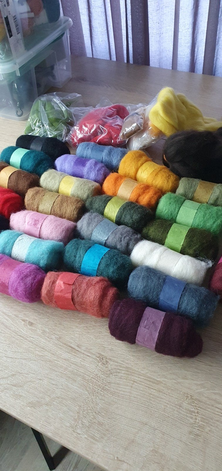 naaltvilten...veel kleuren...NIEUW, Hobby en Vrije tijd, Vilt, Ophalen of Verzenden, Nieuw, Los Vilt