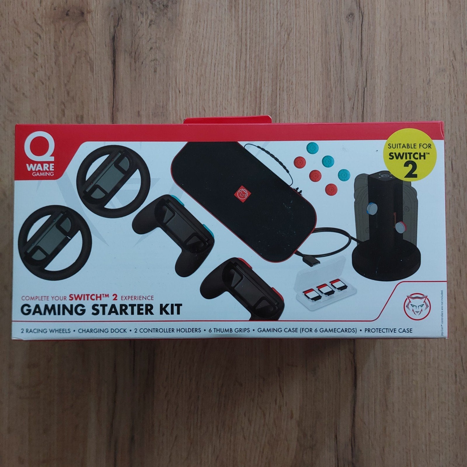 Qware Gaming Starter Kit - Switch 2 Accessoires, Spelcomputers en Games, Spelcomputers | Nintendo Consoles | Accessoires, Zo goed als nieuw