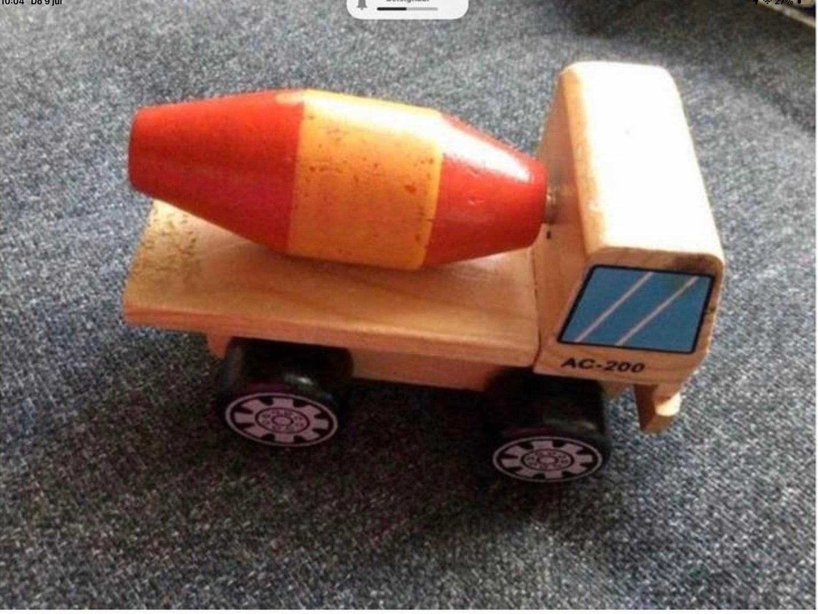 OUD HOUT AUTO’TJE 🌺Vintage jaren 90, Verzamelen, Ophalen of Verzenden, Zo goed als nieuw