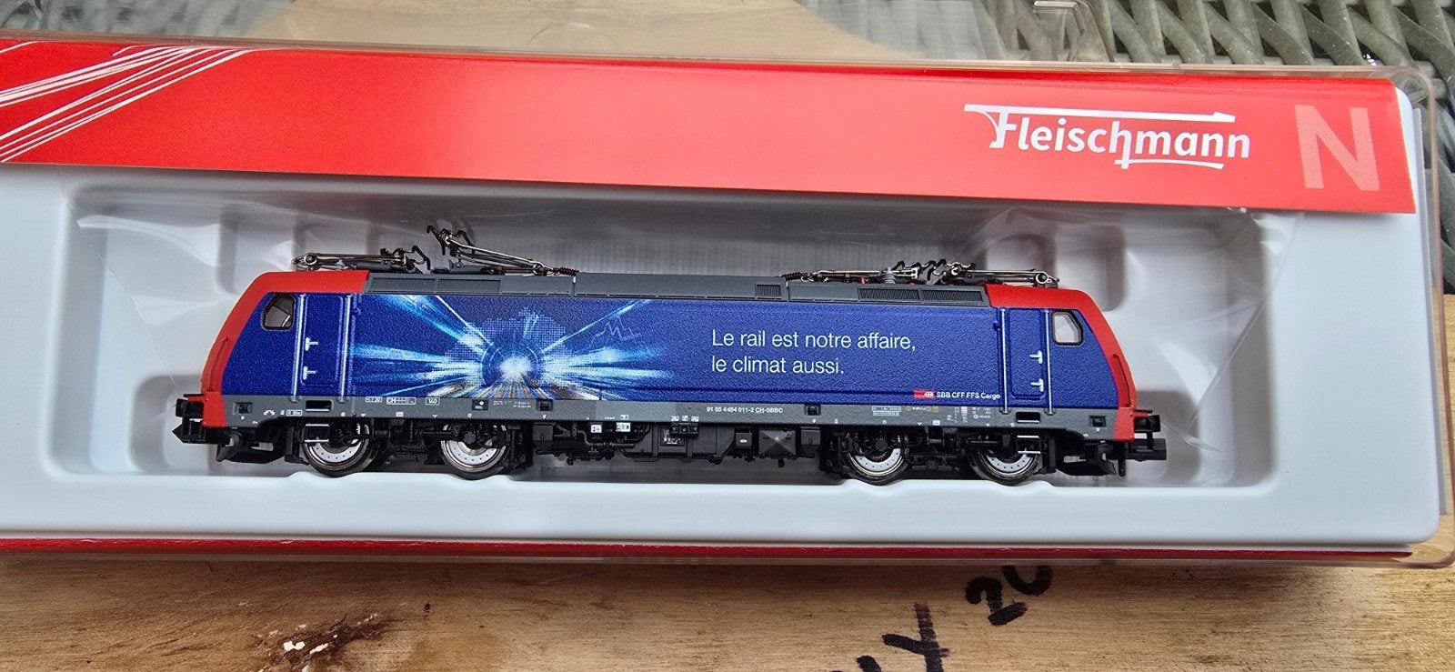 fleischmann piccolo 738881 Re484 SBB Cargo dcc sound top ovp, Fleischmann, Ophalen of Verzenden, Zo goed als nieuw, Gelijkstroom