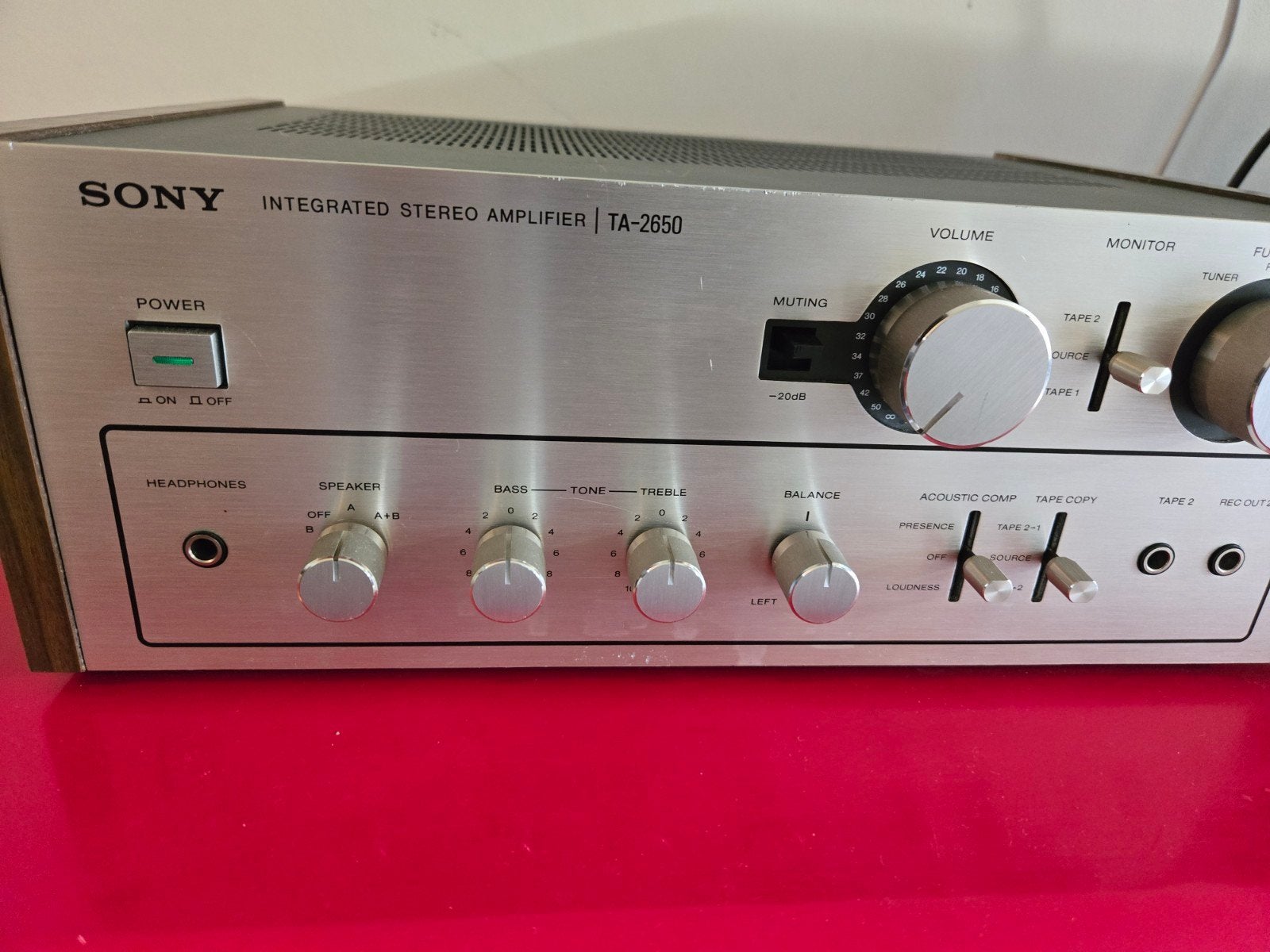 Sony TA-2650 Vintage Versterker - Goede Conditie, Ophalen of Verzenden