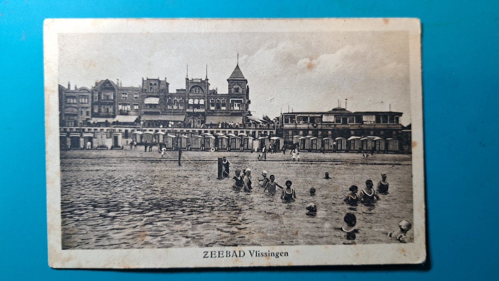 Vlissingen Zeebad 1928, Verzamelen, Ophalen of Verzenden, 1920 tot 1940, Gelopen, Zeeland