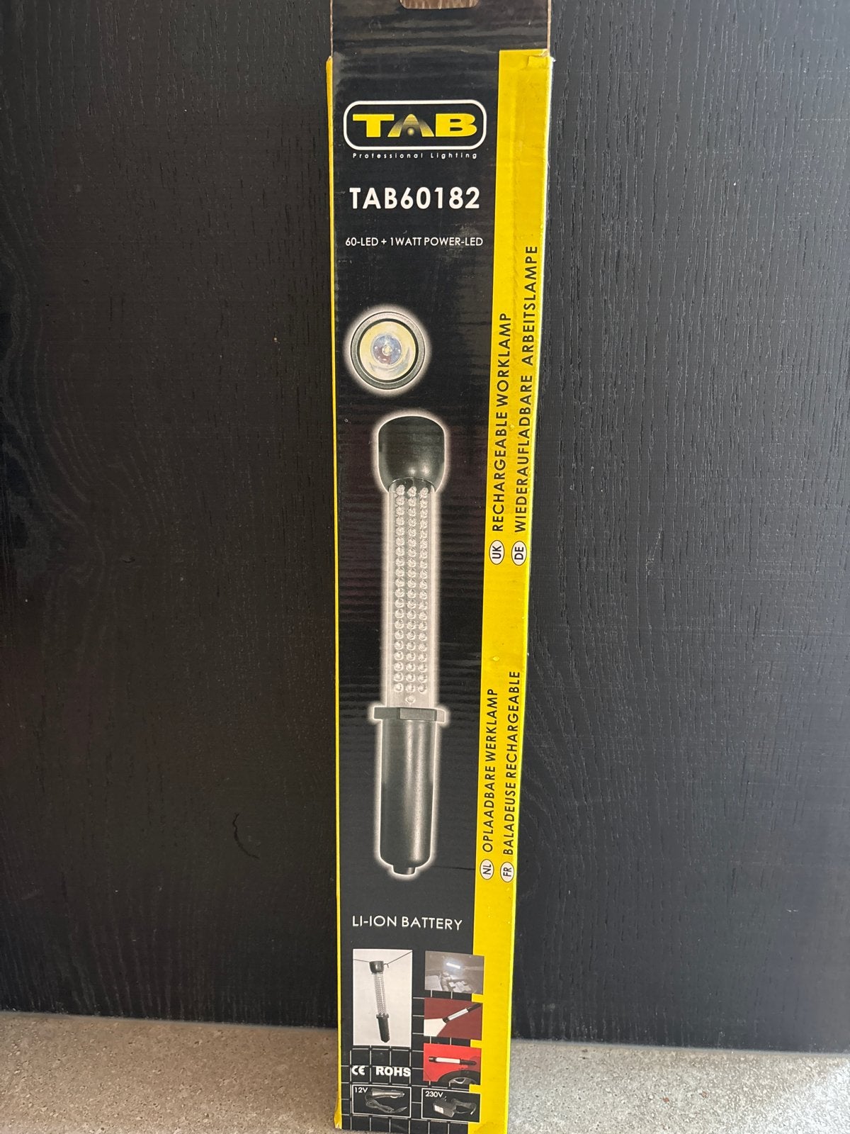 8x TAB60182 Oplaadbare LED Looplamp - 60 LED + 1W Power-LED, Ophalen, Nieuw, Minder dan 50 watt, Lamp met armatuur