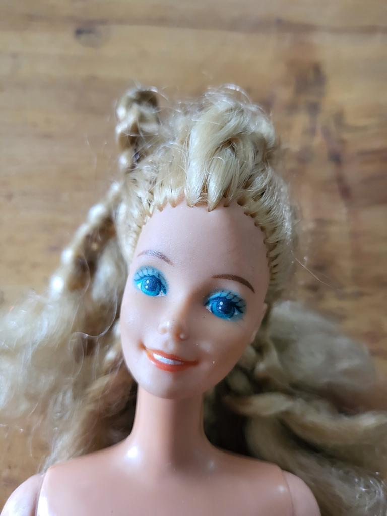 Vintage Barbie pop - Mattel 1966 Malaysia, Ophalen of Verzenden, Gebruikt, Barbie