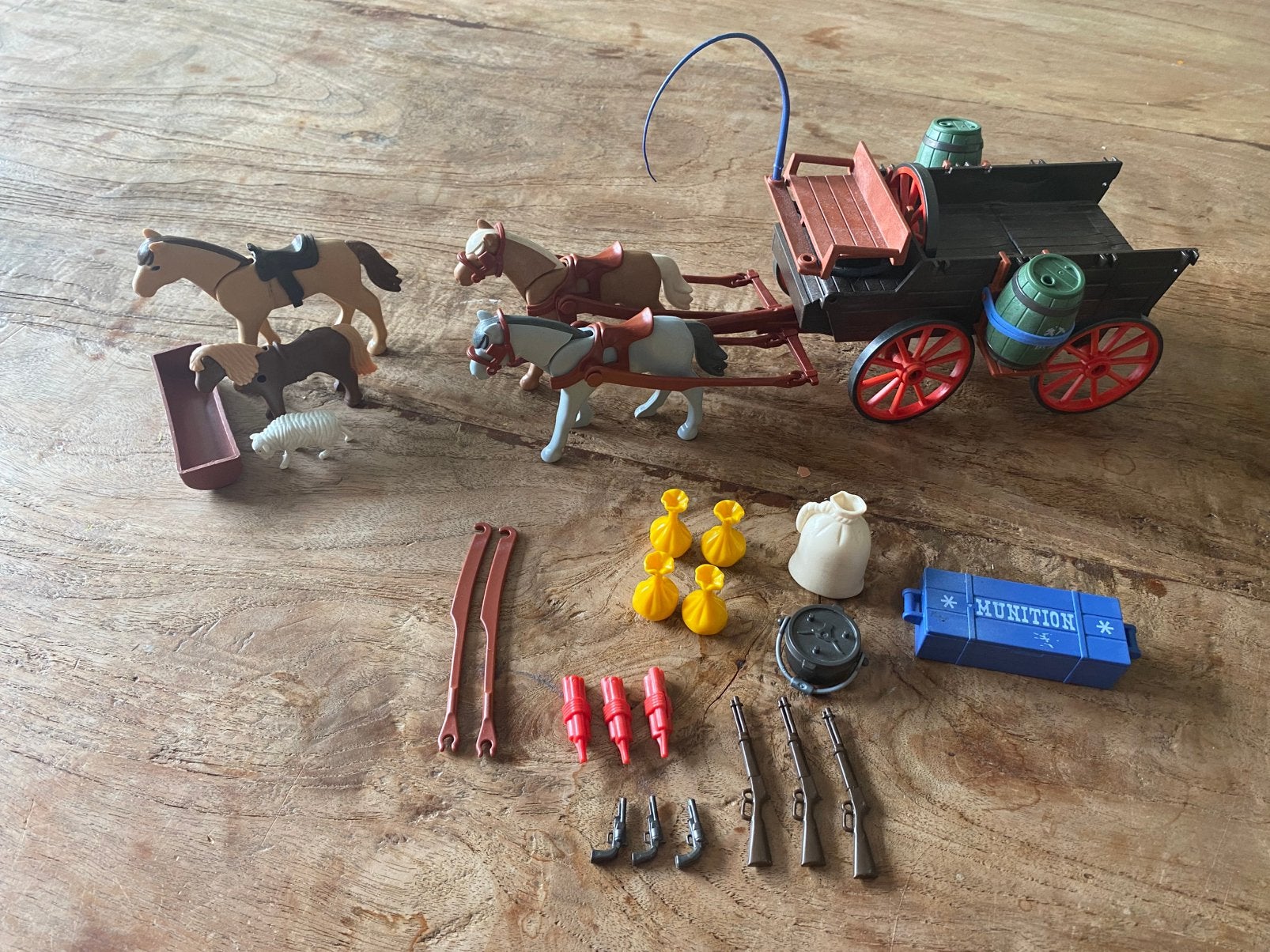 Playmobil goudtransport oudere versie vergelijkbaar met 5248, Gebruikt, Complete set, Voertuig, Ophalen of Verzenden