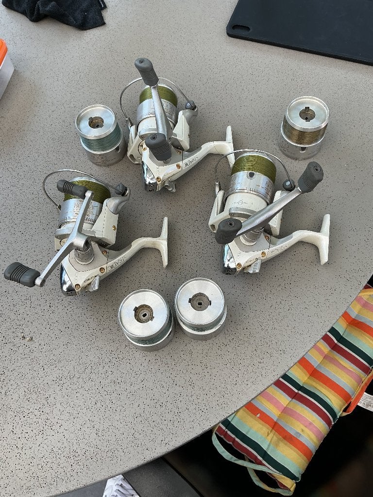 Molen Shimano 8000 (3x), Watersport en Boten, Ophalen of Verzenden, Gebruikt, Molen