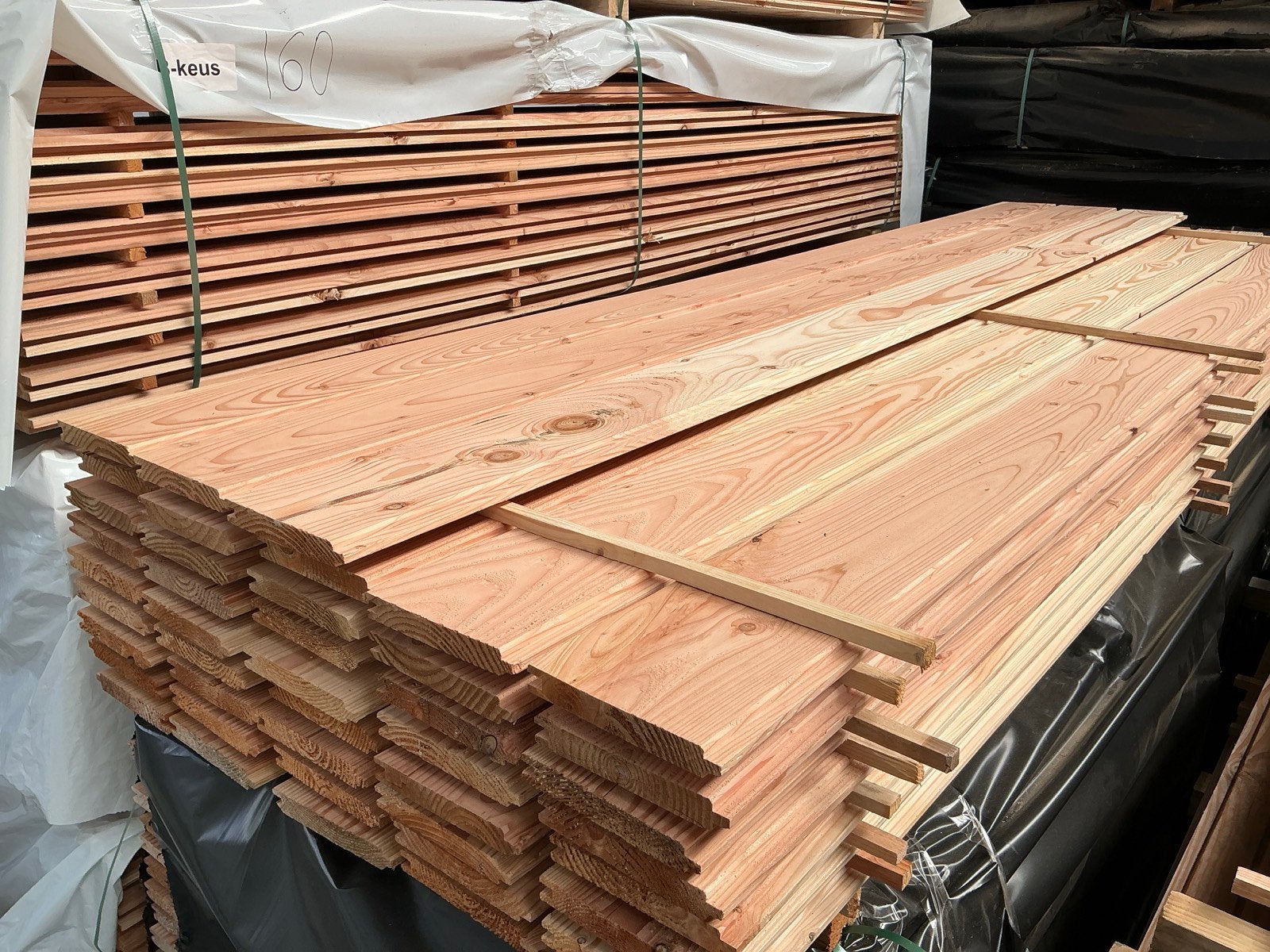 Douglas blokhutprofiel planken | 28x195 mm, Ophalen of Verzenden, Nieuw, 250 cm of meer, Planken