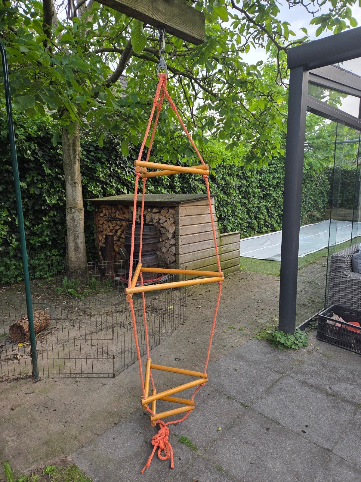Hangend klimrek voor kinderen, Ophalen, Gebruikt, Klimtouw, Aanbouwonderdeel
