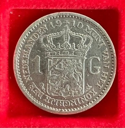 VERSCHILLENDE JAREN 1 gulden Wilhelmina 'Hermelijnen Mantel', Ophalen, 1 gulden, Zilver, Koningin Wilhelmina