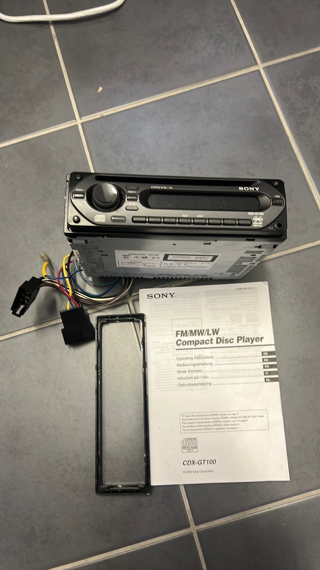 Sony autoradio cs, Ophalen of Verzenden, Zo goed als nieuw