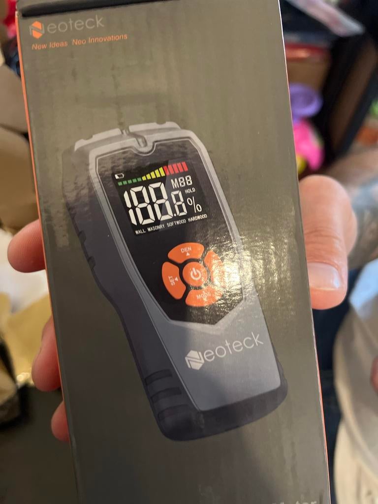 Neoteck Vochtmeter - Pinloos voor Hout en Bouwmaterialen, Ophalen of Verzenden, Nieuw, Vocht of Vloeistof