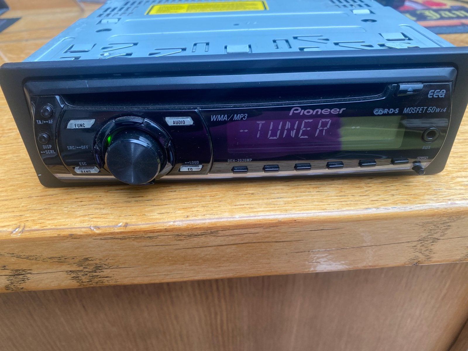 Pioneer DEH-2020MP Autoradio met CD/MP3/WMA en AUX, Ophalen of Verzenden, Gebruikt