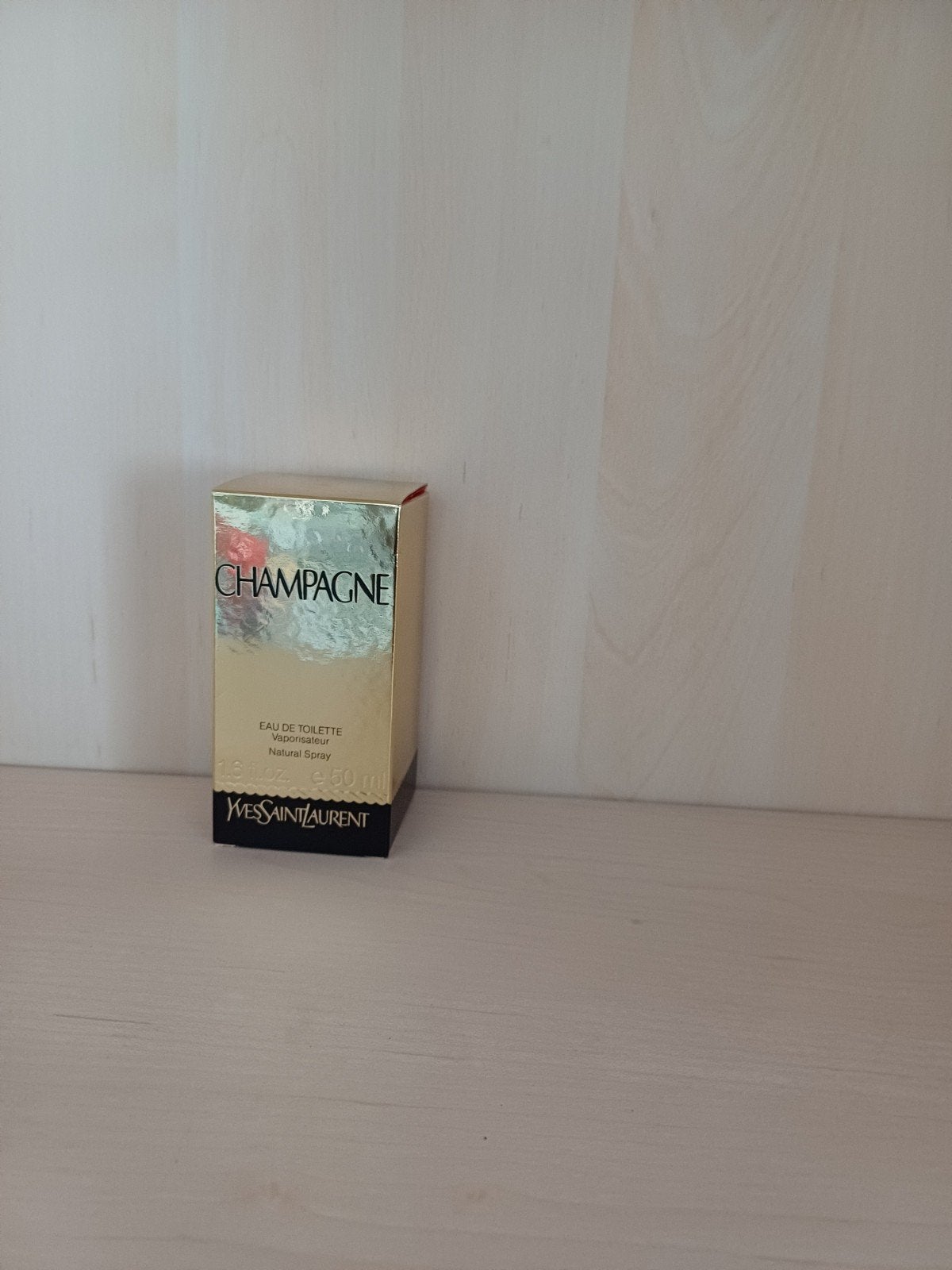 Vintage YSL Champagne (1993) 50ml fles (1/5 vol) + doos, Ophalen of Verzenden, Gebruikt, Parfumfles