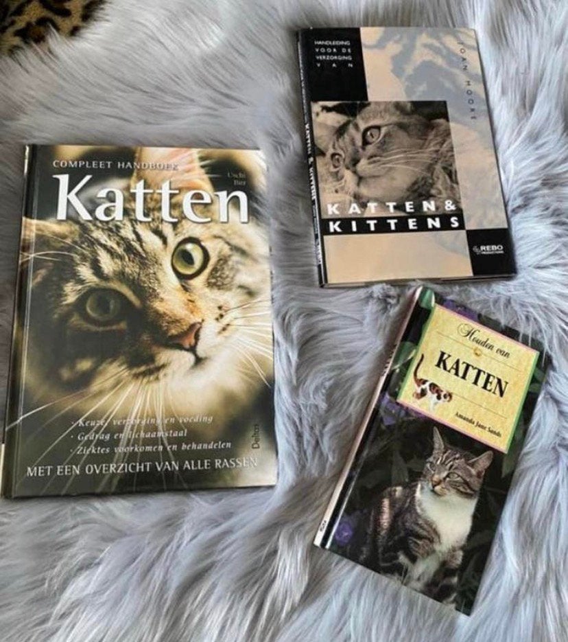 Katten boeken 3 stuks, Verzenden, Zo goed als nieuw, Katten