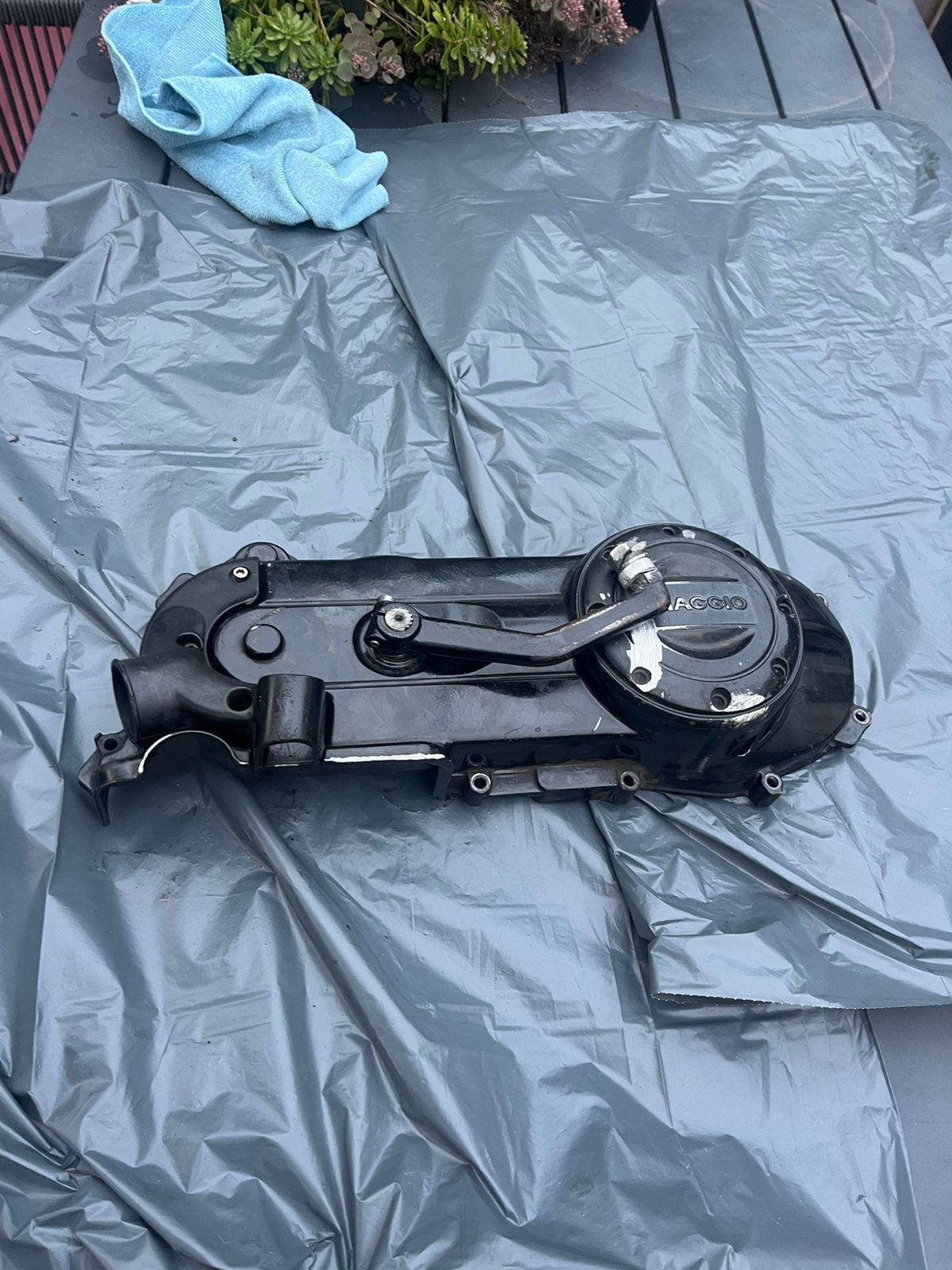 Zwarte carterkap Piaggio Zip 50cc 4-takt, Ophalen of Verzenden, Gebruikt, Overige typen, Piaggio