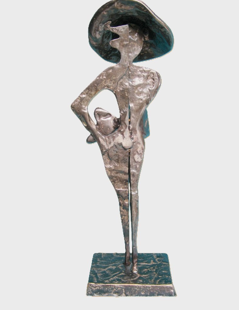 Mooie brons - dame Yves Lohé., Antiek en Kunst, Ophalen
