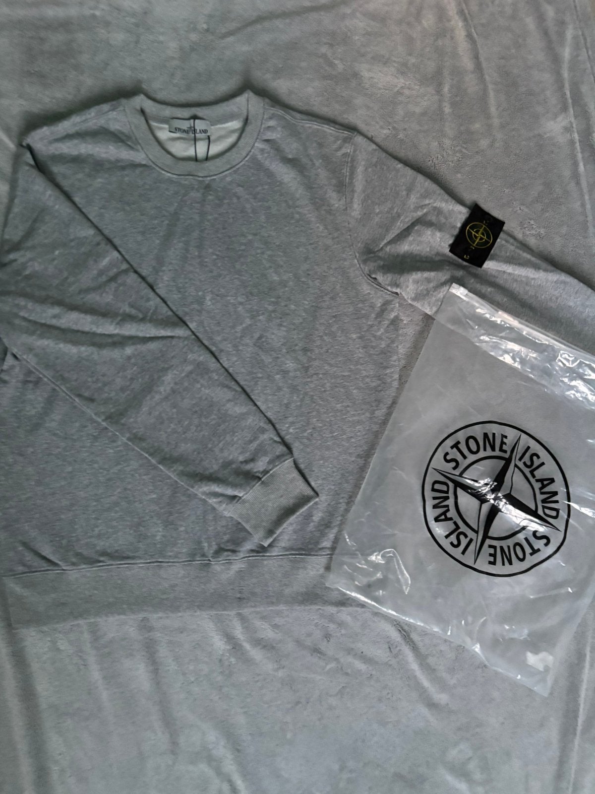 Stone Island Crewneck Grijs., Ophalen of Verzenden, Zo goed als nieuw, Maat 52/54 (L), Grijs