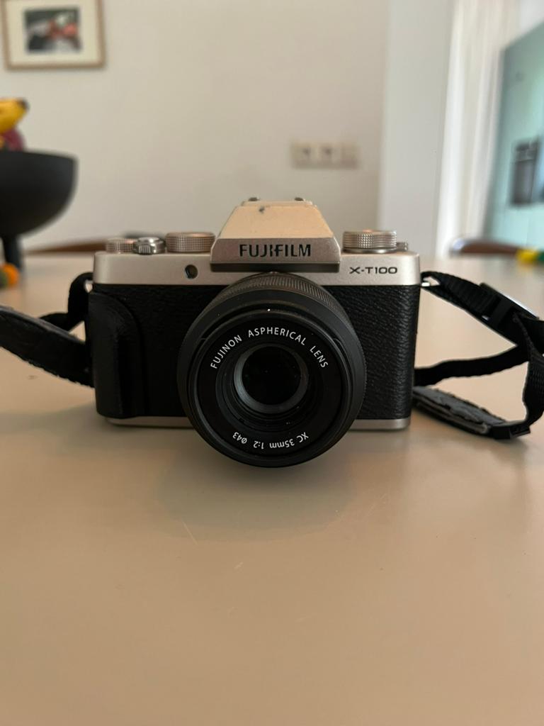 Fujifilm X-T100 + 2 lenzen | Zeer nette staat | Compleet, Ophalen of Verzenden, Zo goed als nieuw, Fuji, 24 Megapixel