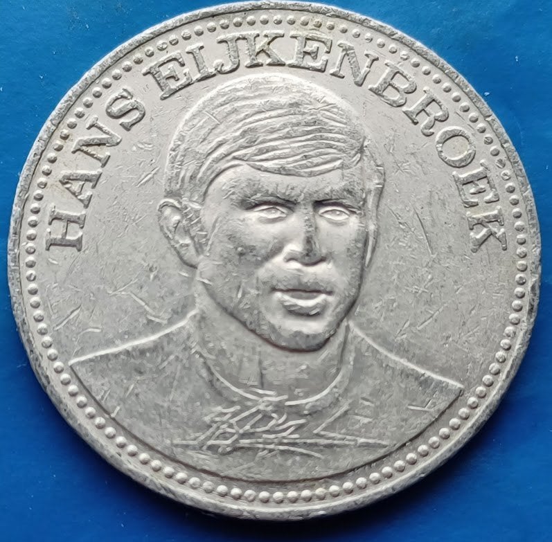 Penning - Hans Eijkenbroek Sparta - Shell 1970, Postzegels en Munten, Verzenden, Overige materialen, Nederland