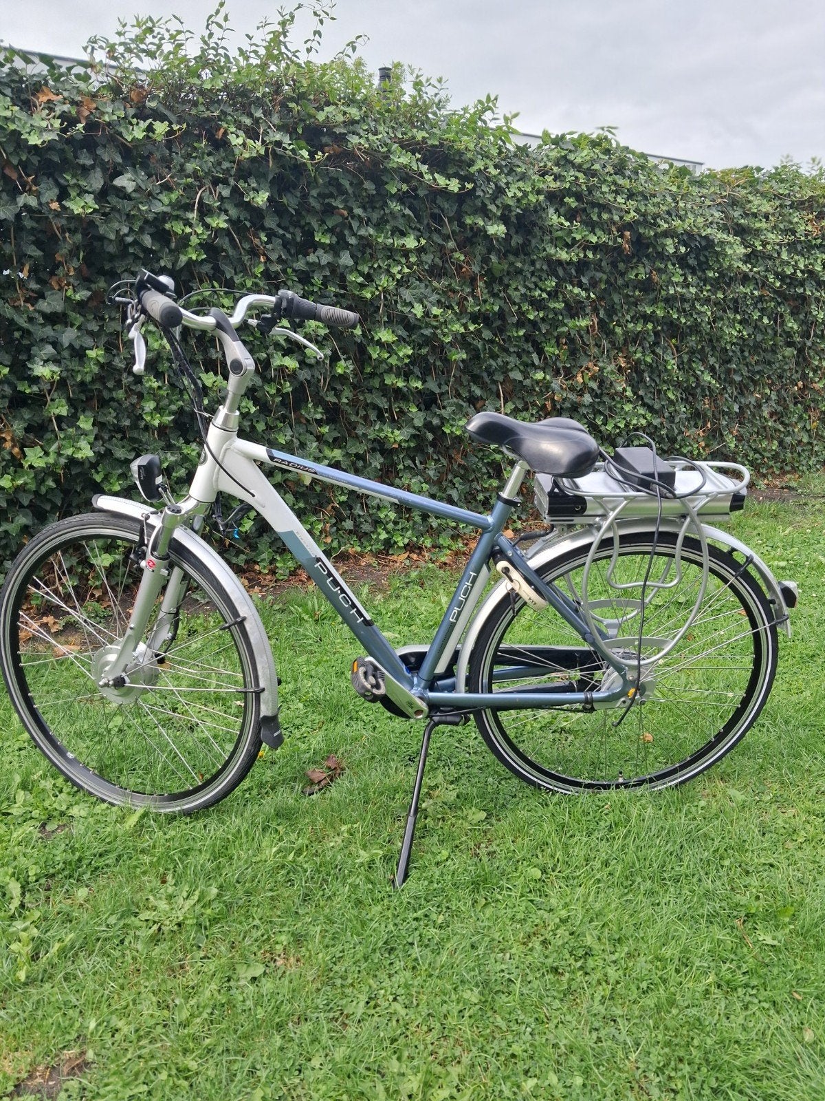 Puch Radius elektrische fiets met voorwielmotor, Fietsen en Brommers, Elektrische fietsen, Gebruikt, 51 tot 55 cm, 30 tot 50 km per accu