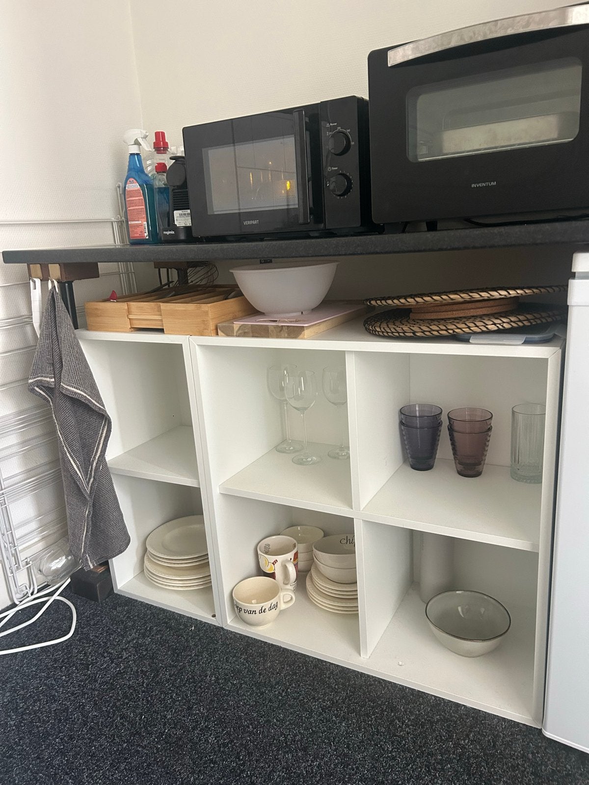 IKEA Kasten: 1x 4 vakken, 1x 2 vakken (wit), Ophalen, Gebruikt