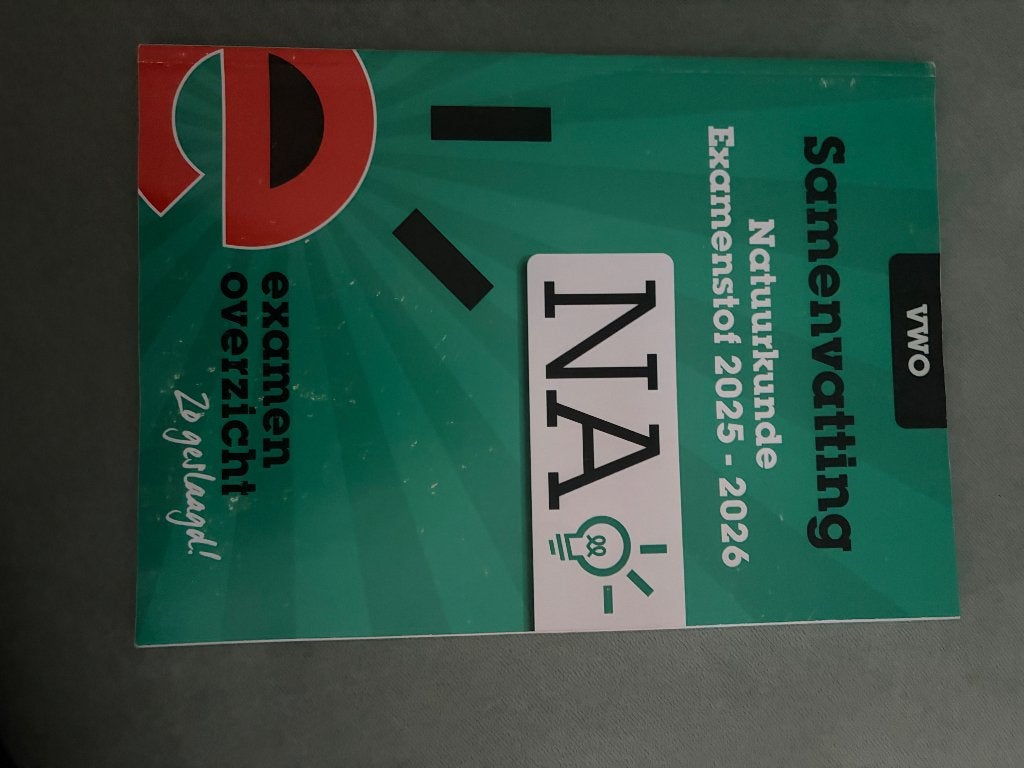 Samengevat Natuurkunde 2025/2026, VWO, Natuurkunde, Ophalen of Verzenden, ExamenOverzicht