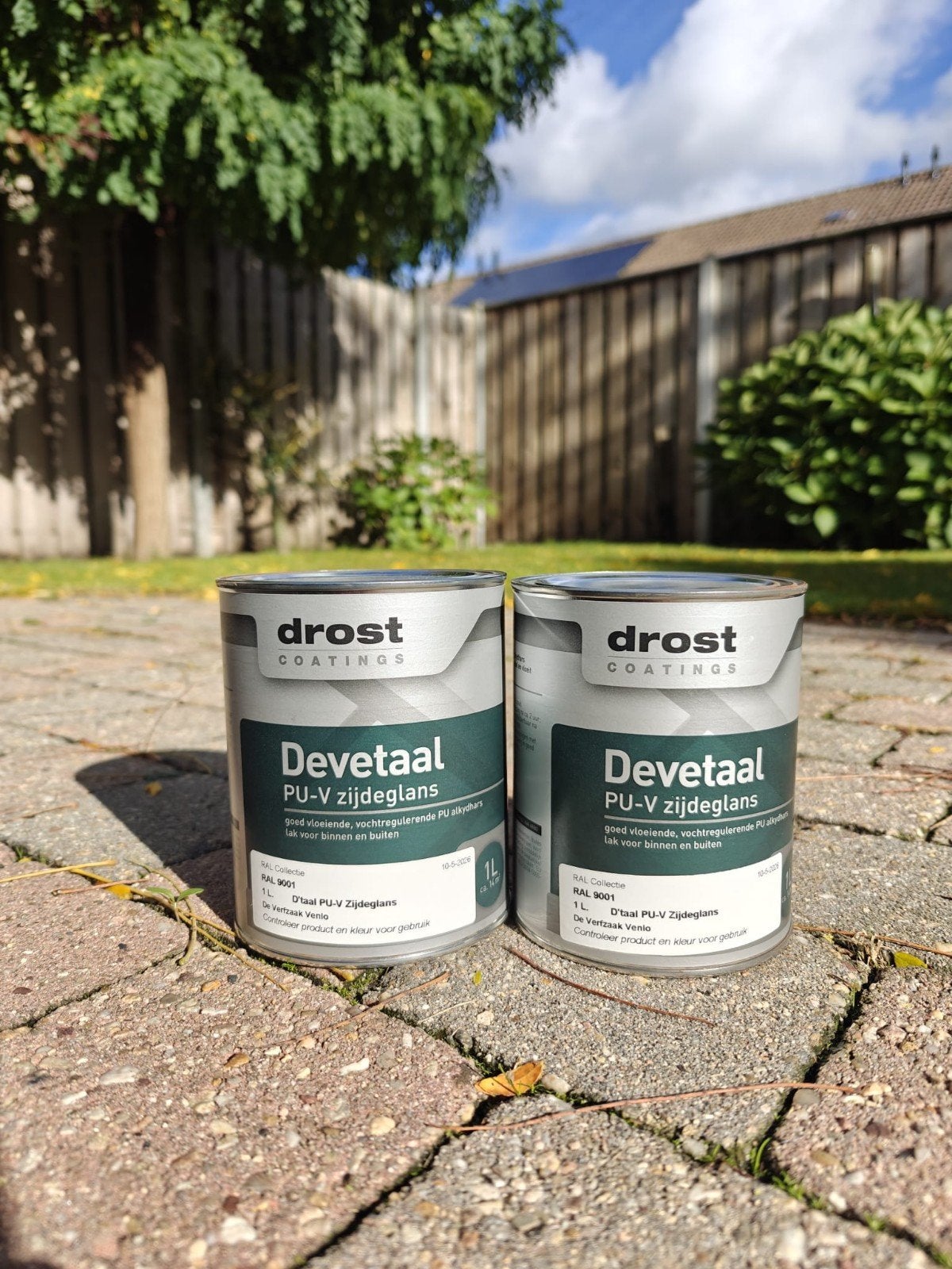Drost Devetaal PU-V Zijdeglans RAL 9001 - 2x 1L