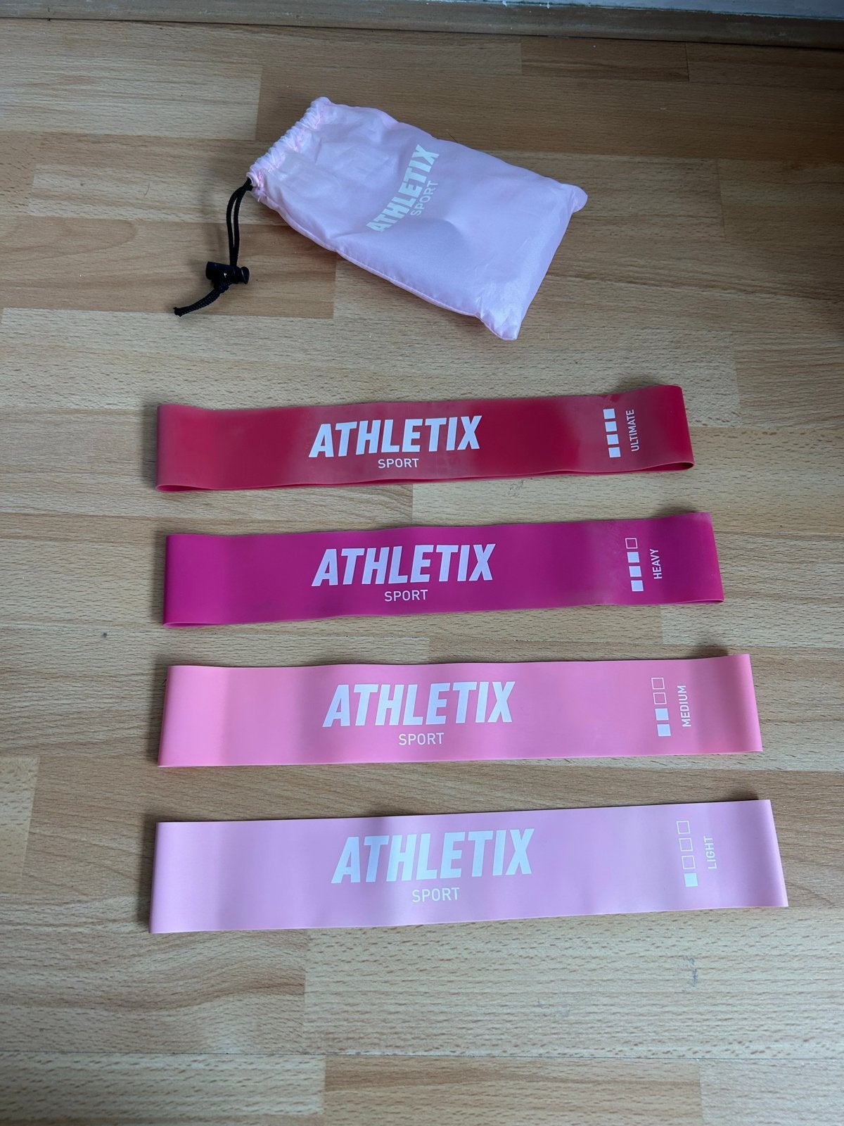 Athletix Sport Weerstandsbanden Set - Diverse Sterktes, Sport en Fitness, Fitnessmaterialen, Ophalen, Nieuw, Armen, Weerstandband