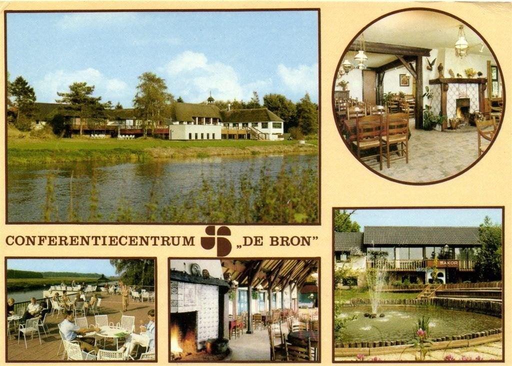 Conferentiecentrum de Bron, Oudleusen - 5 afb - 1985 gelopen, Ophalen of Verzenden, 1980 tot heden, Gelopen, Noord-Brabant