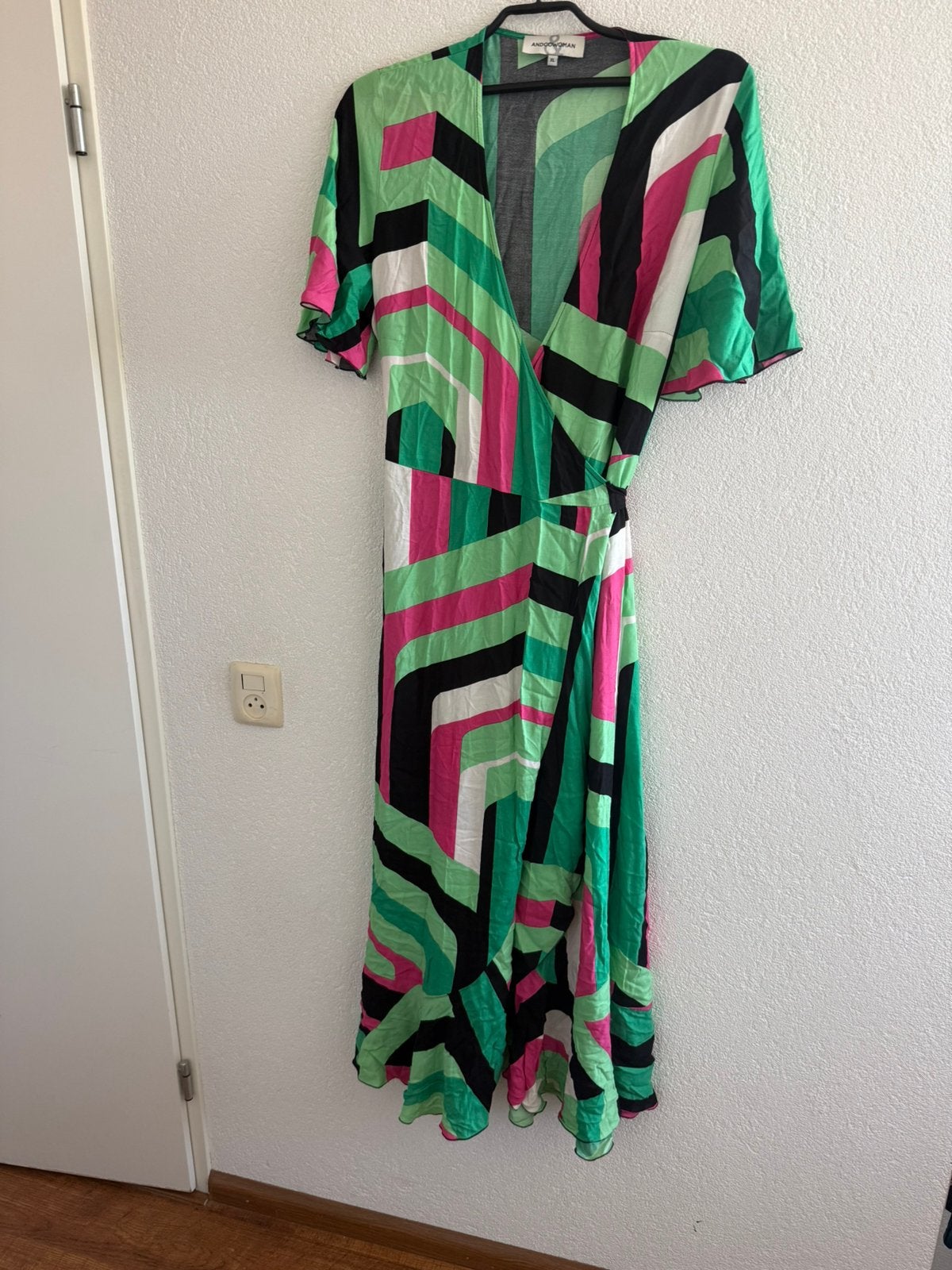 &Co woman(Andco) enkellange-/maxi wikkeljurk maat XL (44/46), Overige kleuren, Maat 46/48 (XL) of groter, Ophalen of Verzenden