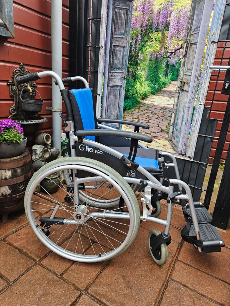 Excel g lite pro lichtgewicht rolstoel, Ophalen, Inklapbaar, Duwrolstoel