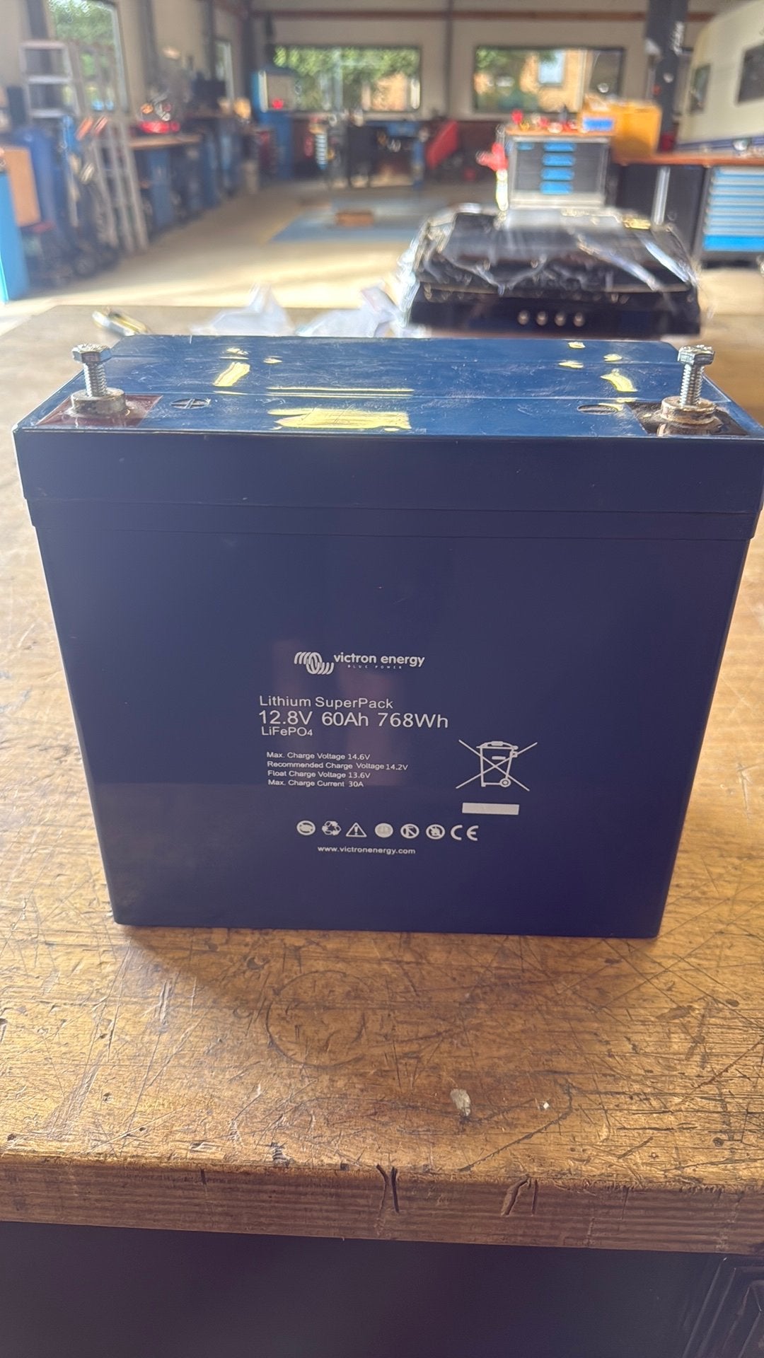 Victron 60AH LiFePO4, Ophalen