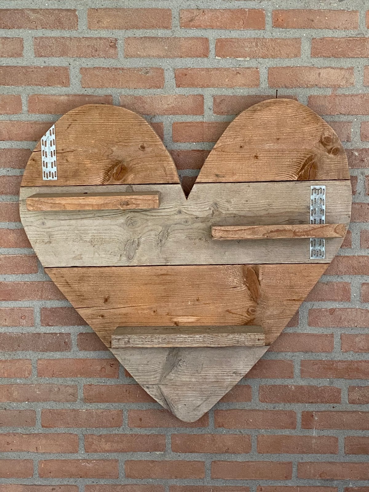 Gratis hart vorm plankjes decoratie, Ophalen, Gebruikt