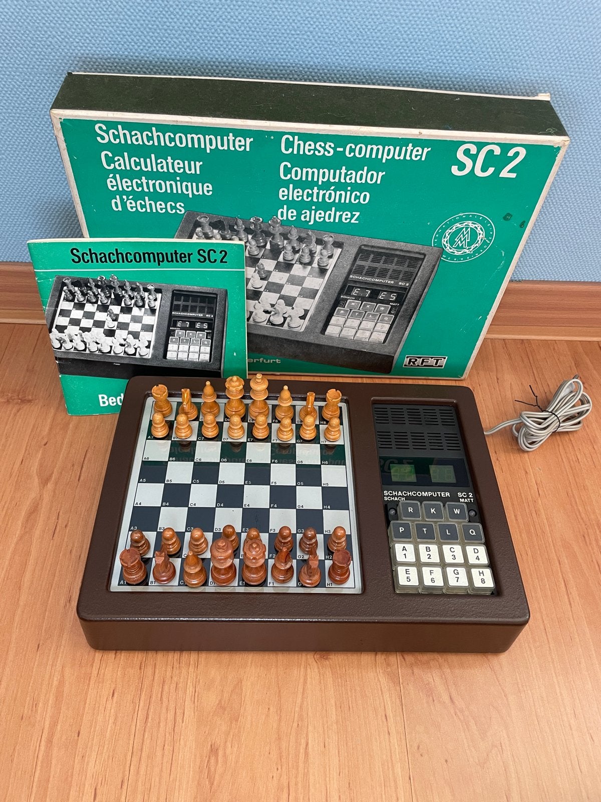 Vintage Schaakcomputer SC2 met doos en handleiding, Ophalen of Verzenden
