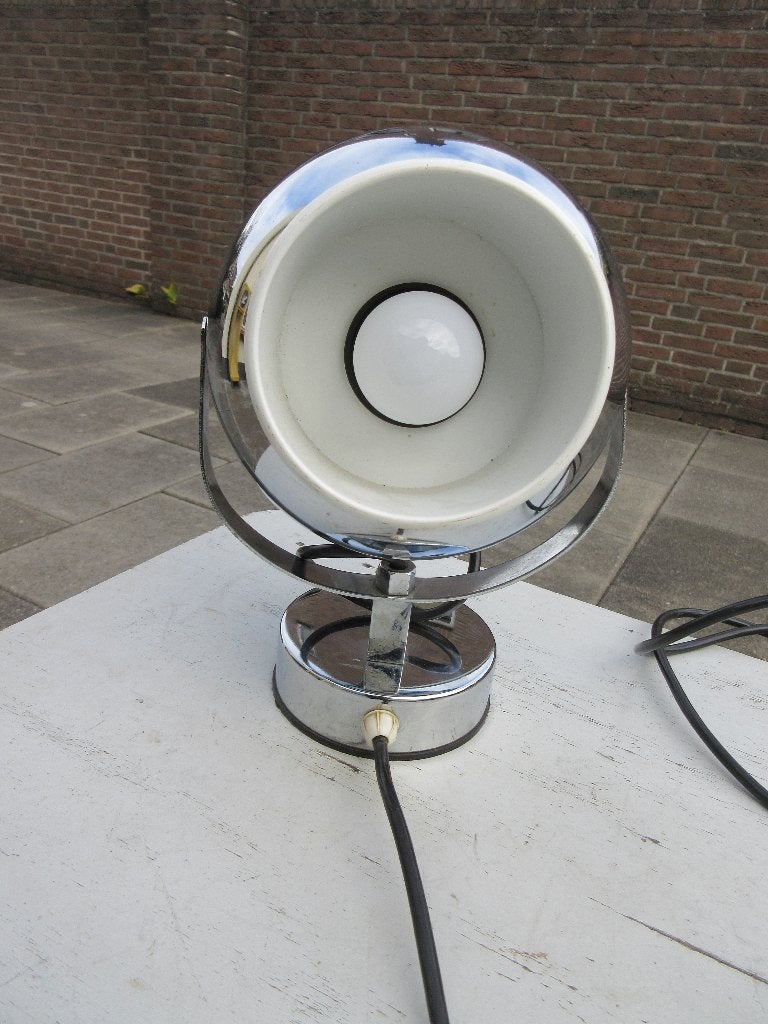Vintage Eyeball tafellamp Space Age jaren 60 -70, Huis en Inrichting, Overige typen, Vintage, E14 (klein), Ophalen of Verzenden