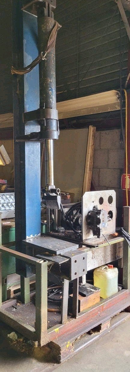 hydraulische houtpers, Ophalen, Gebruikt