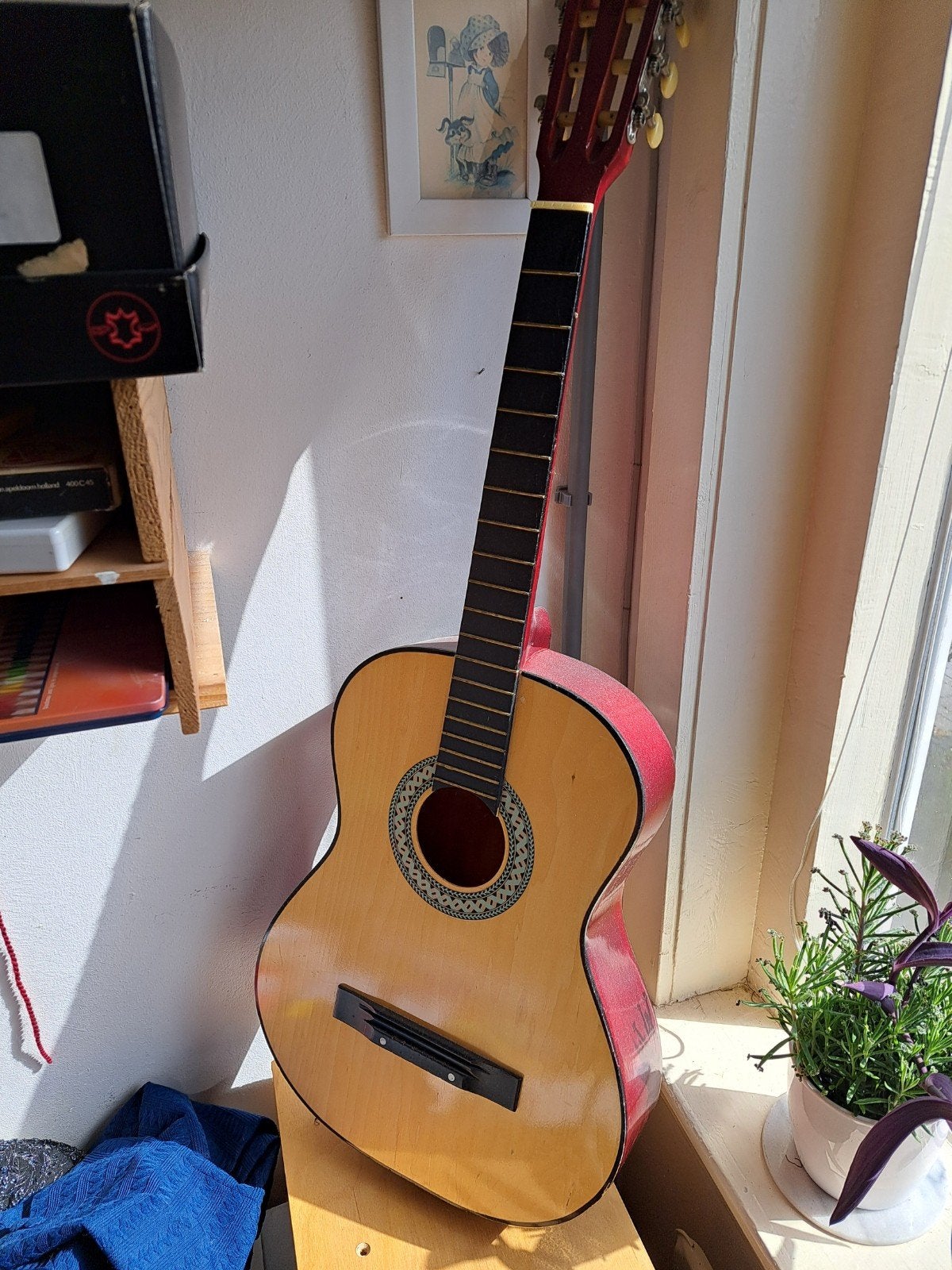 gitaar zonder snaren, Muziek en Instrumenten, Ophalen, Gebruikt, Klassieke of Spaanse gitaar