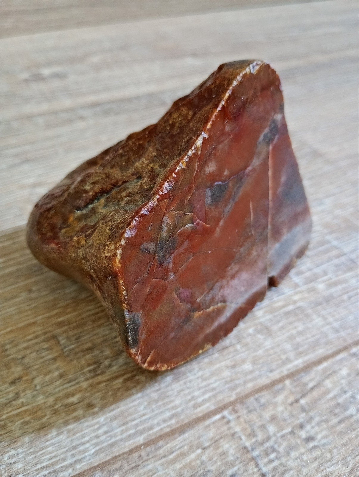 Prachtige Rode Jaspis Steen - Natuurlijk Mineraal, Ophalen of Verzenden, Mineraal