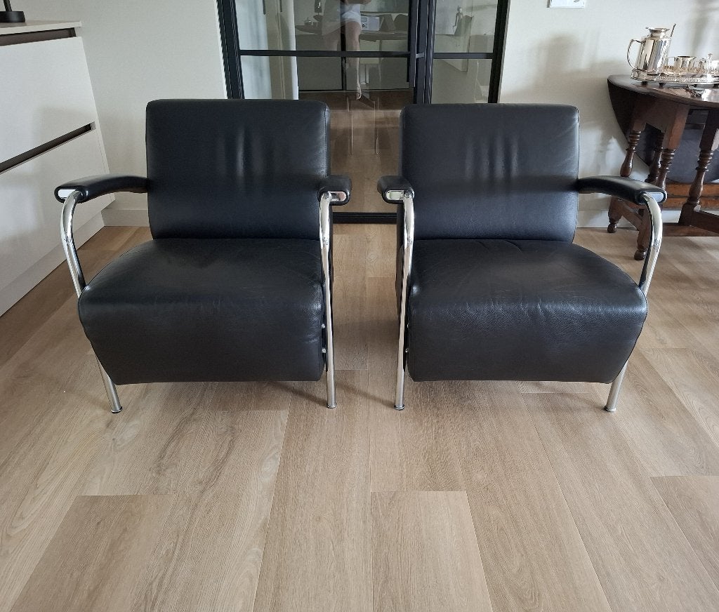Leolux Scylla fauteuils, Huis en Inrichting, Fauteuils, Ophalen, 75 tot 100 cm, Zo goed als nieuw, Modern