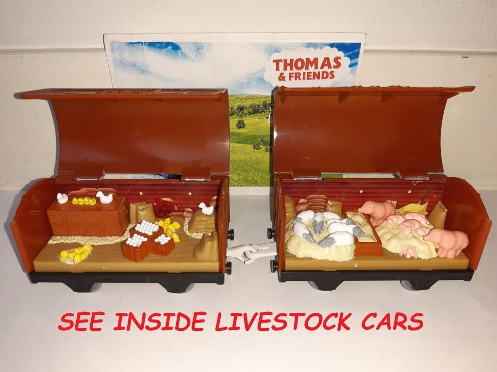 Trackmaster Thomas de Trein, See Inside Livestock Cars Paar, Kinderen en Baby's, Ophalen of Verzenden, Gebruikt
