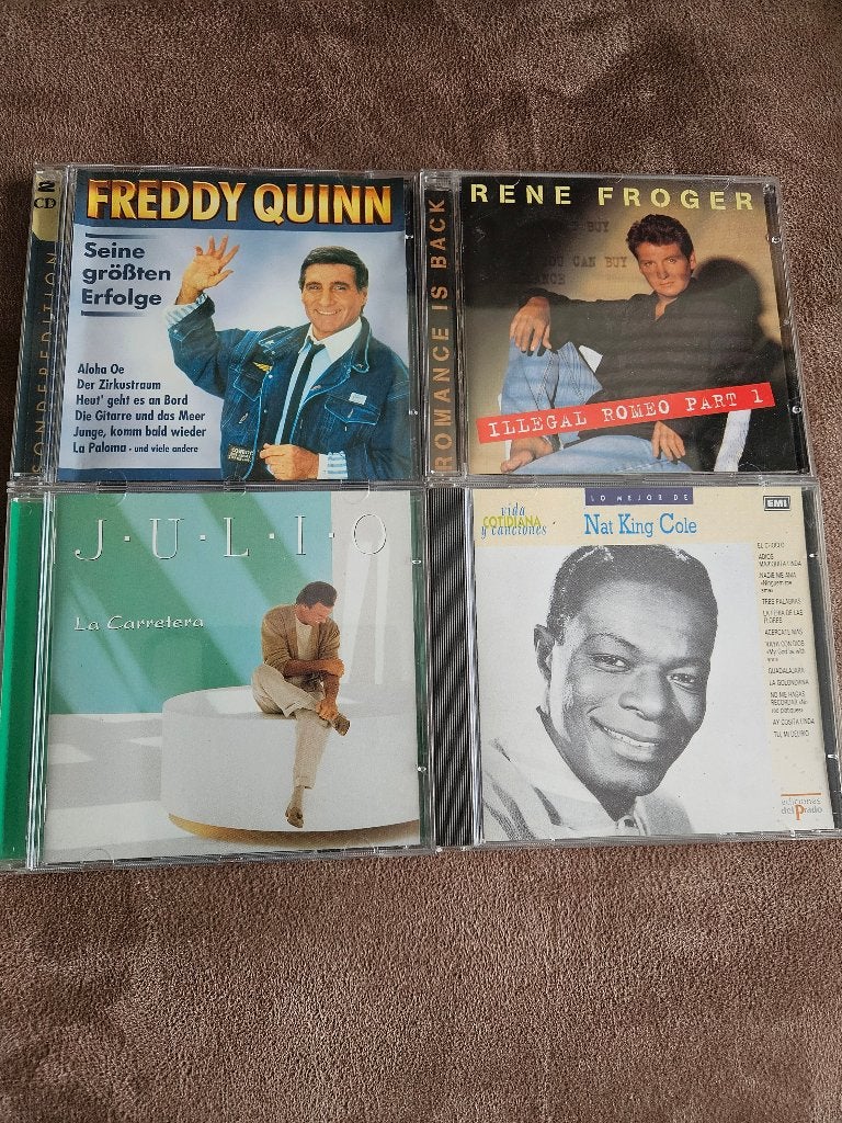 Nat King Cole, Julio Iglesias, Rene Froger, Freddy Quinn, Ophalen of Verzenden, Zo goed als nieuw, Pop, Album
