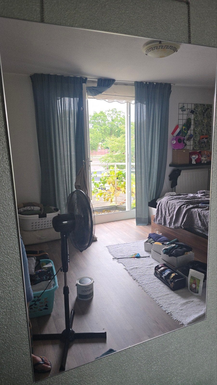 Grote spiegel van ca. 100x130 cm, Huis en Inrichting, Woonaccessoires | Spiegels, Ophalen