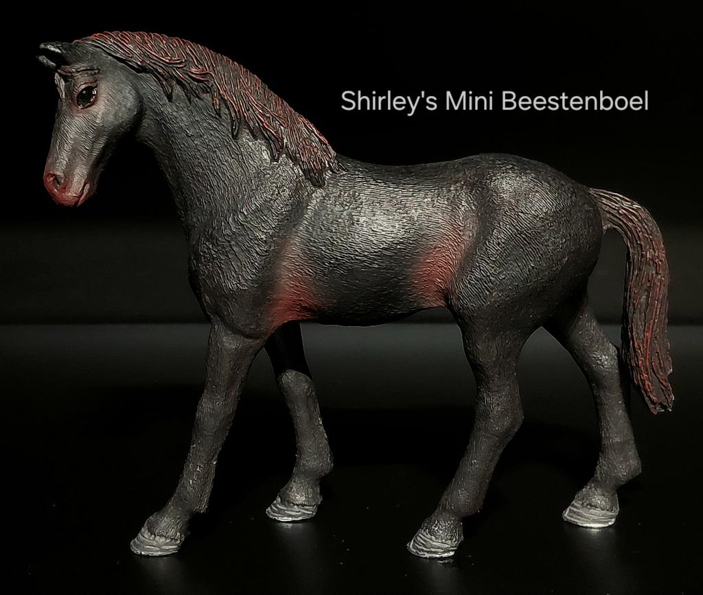 schleich engelse volbloed hengst, Ophalen of Verzenden, Zo goed als nieuw, Paard, Beeldje of Figuurtje
