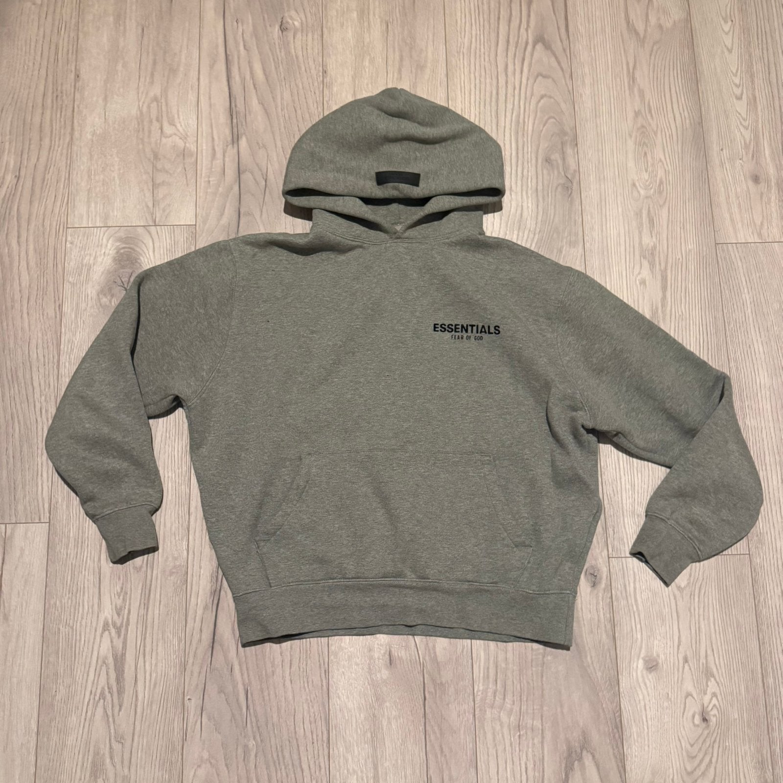 Essentials Fear of God Hoodie - Maat S - Donkergrijs, Ophalen of Verzenden, Zo goed als nieuw, Maat 46 (S) of kleiner, Grijs