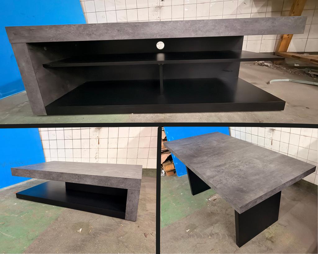 3-delige meubelset: eettafel, tv-meubel, salontafel, Ophalen of Verzenden