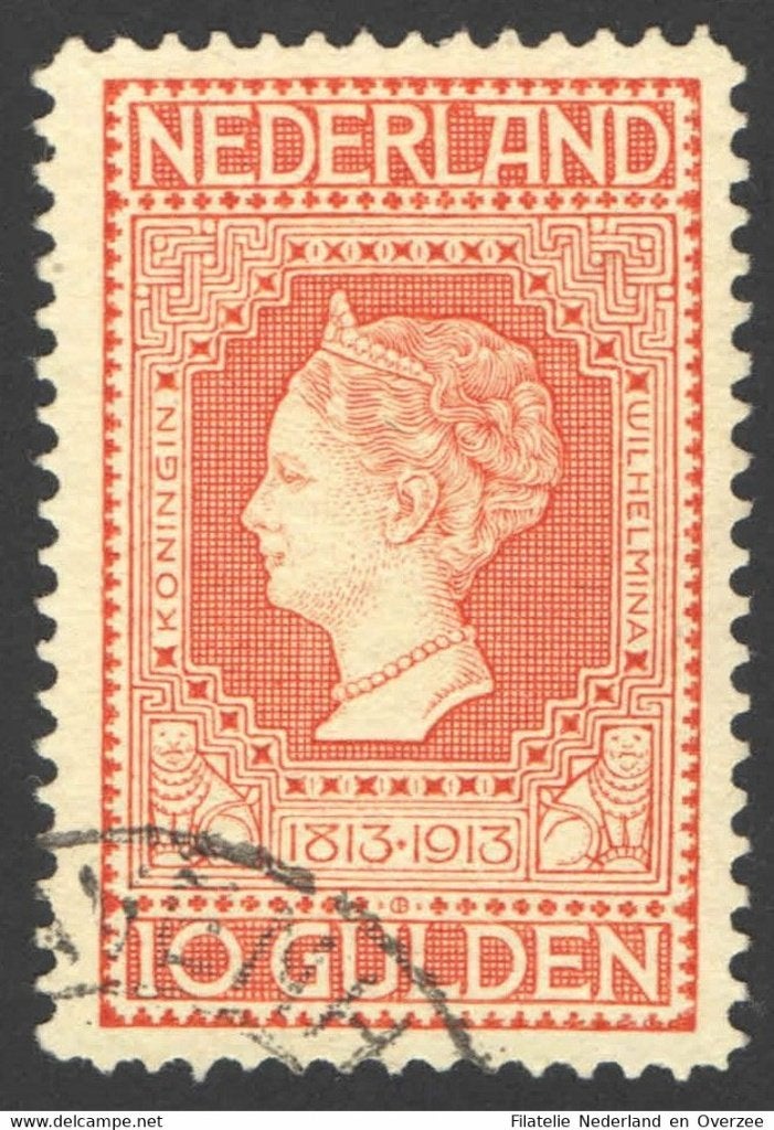 Nederland NVPH nr 101 gestempeld Jubileum 1913, Postzegels en Munten, Postzegels | Nederland, Ophalen of Verzenden, T/m 1940, Gestempeld