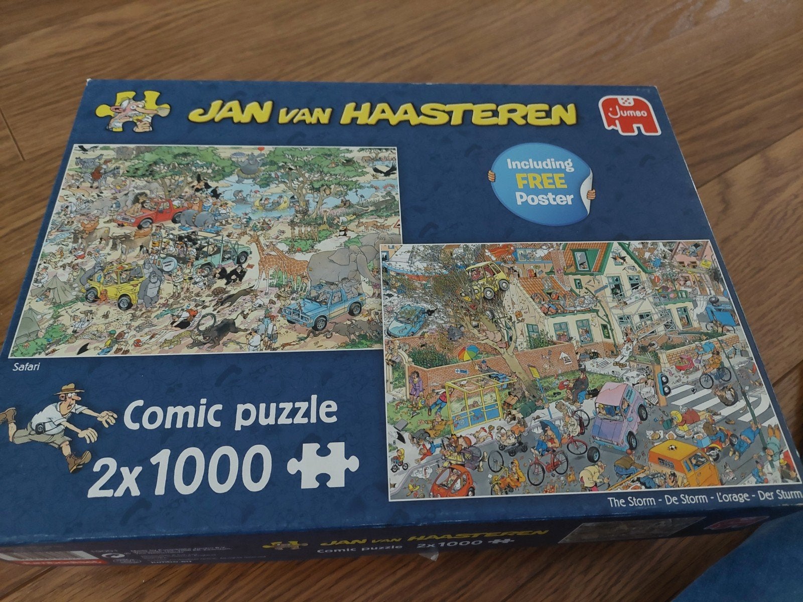 Jan van Haasteren Comic Puzzel 2x1000 stukjes, Ophalen, 500 t/m 1500 stukjes, Gebruikt, Legpuzzel