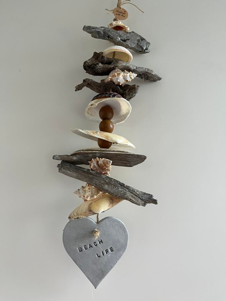 Schelpen hanger decoratie, Huis en Inrichting, Meerkleurig, Nieuw, Ophalen of Verzenden, Boho