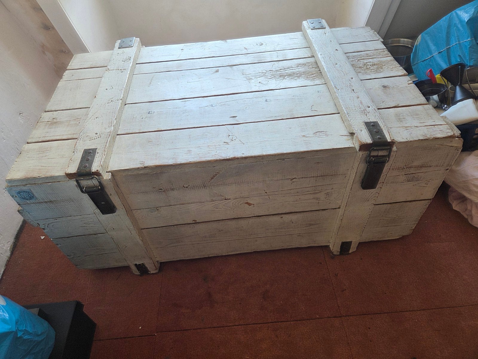Houten kist, ca. 100x65x70cm, Ophalen, 50 – 75, Gebruikt, 50 tot 100 cm